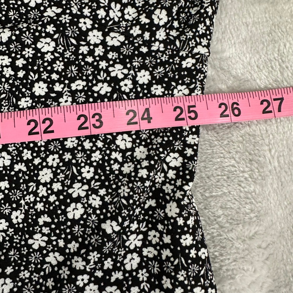 Adrianna Papell Blouse Women 2X Black White Floral Ditsy Tunic‎ AD1S300935W - Picture 7 of 8
